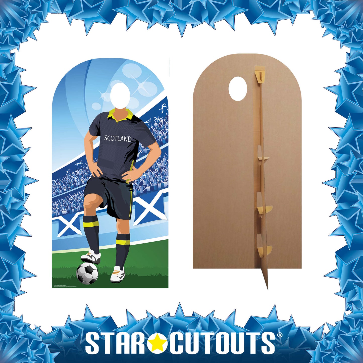 SC4470 Scotland Football Stand-In Cardboard Cut Out Height 190cm
