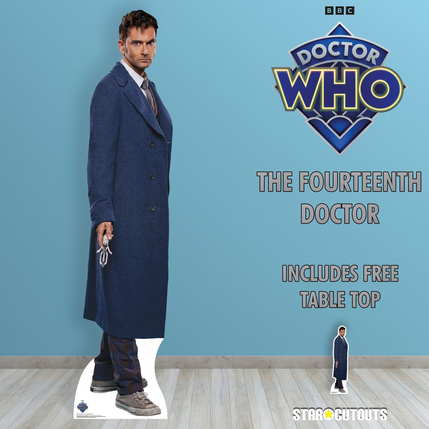SC4471 Doctor Who 14th David Tennant Cardboard Cut Out Height 186cm