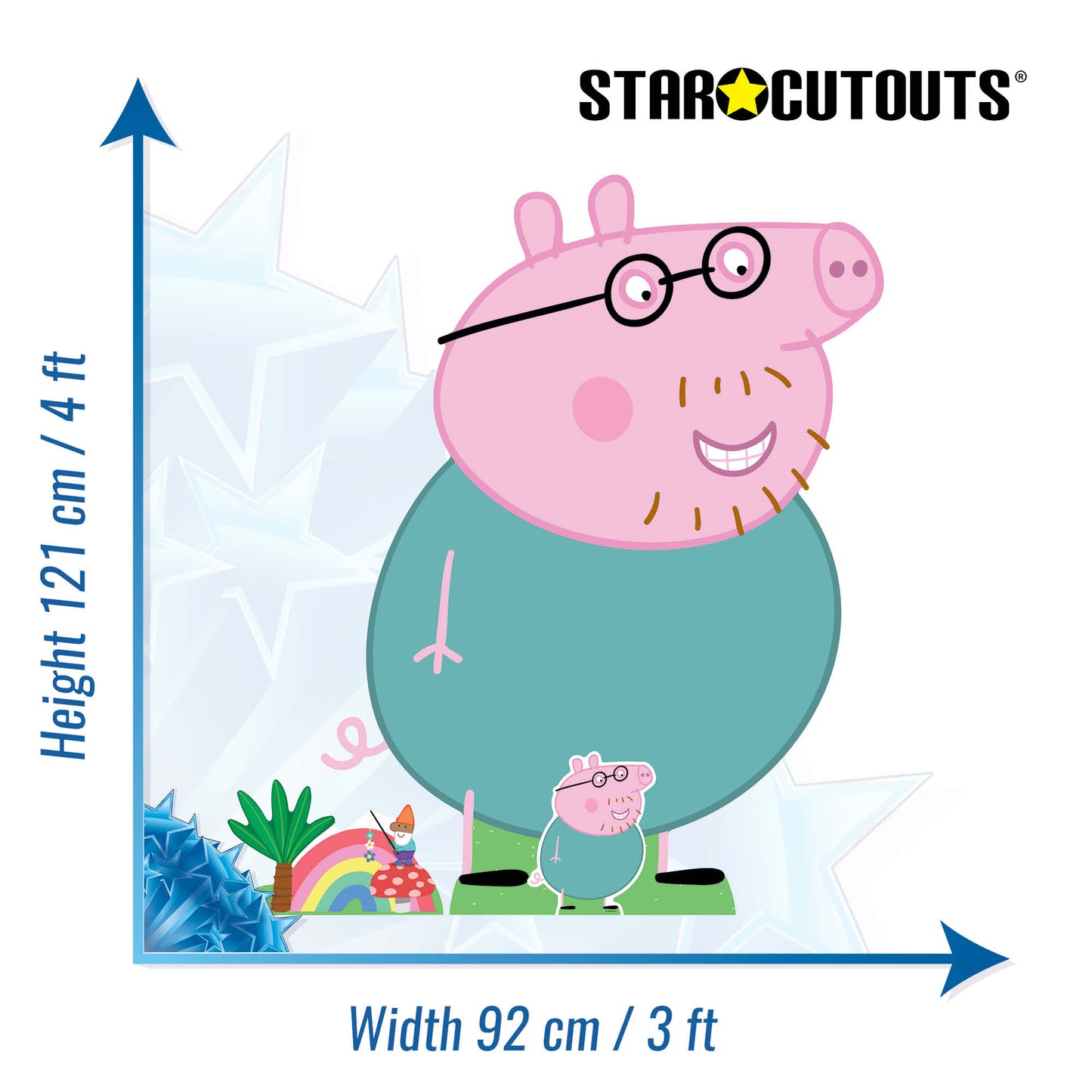 SC4527 Peppa Daddy Pig Happy Height 121cm