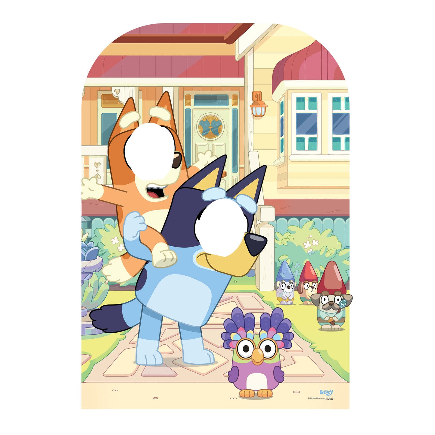 SC4535 Bluey and Bingo At Home Child Stand-In Cardboard Cut Out Height 136cm