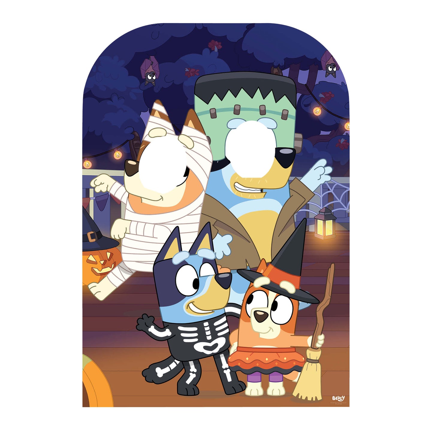 SC4537 Bluey Halloween Stand-In Cardboard Cut Out Height 131cm