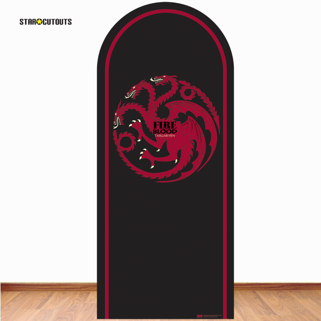 SC4540 Game of Thrones Targaryan Motif Sigil Backdrop Cardboard Cut Out Height 185cm