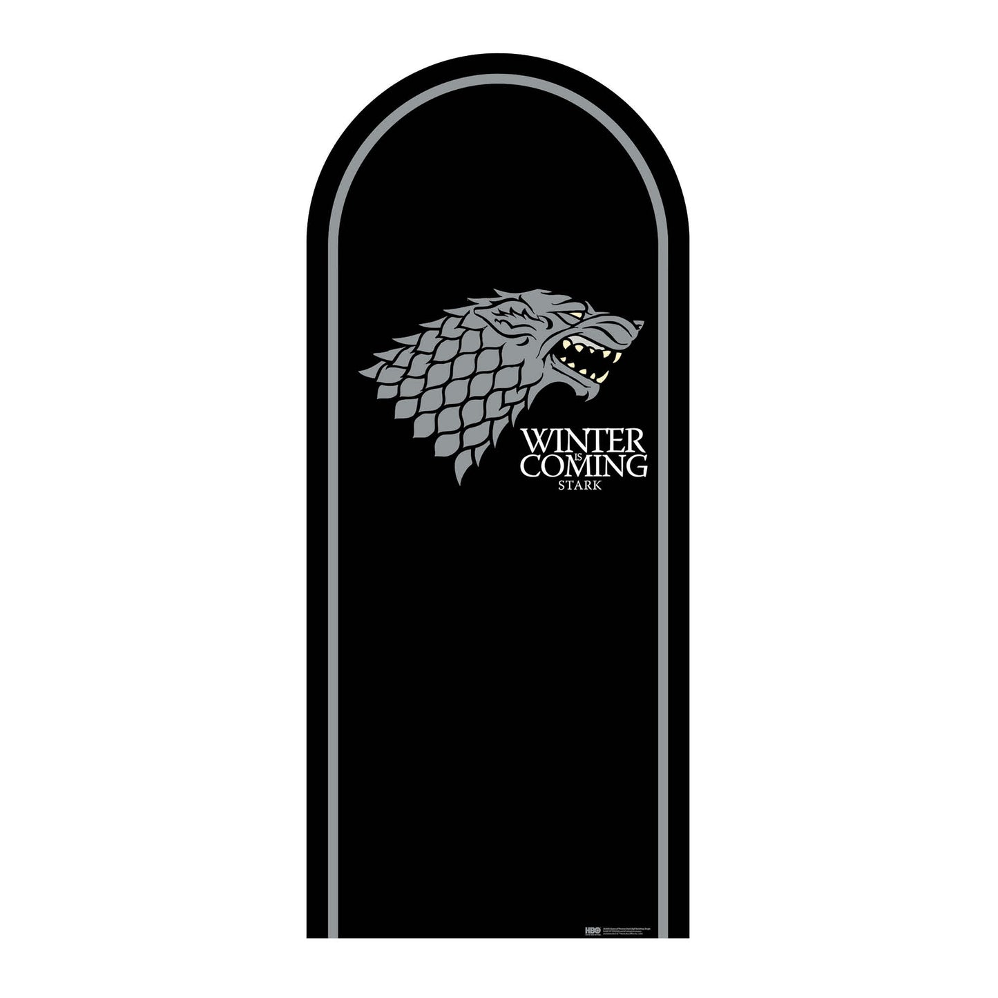 SC4541 Game of Thrones Stark Motif Sigil Backdrop Cardboard Cut Out Height 185cm