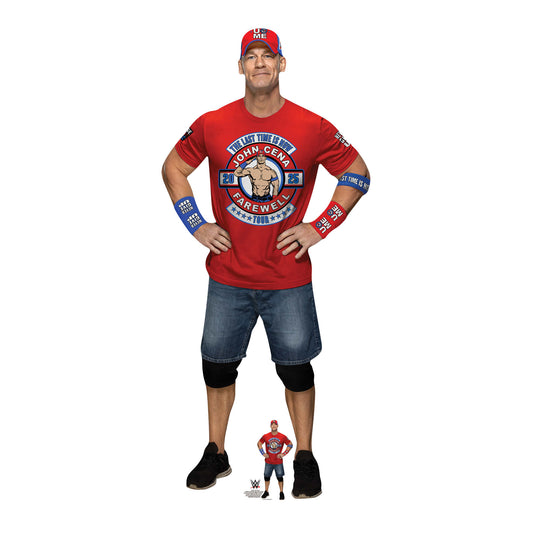SC4551 John Cena Farewell Tour Red Shirt Cardboard Cut Out Height 186cm