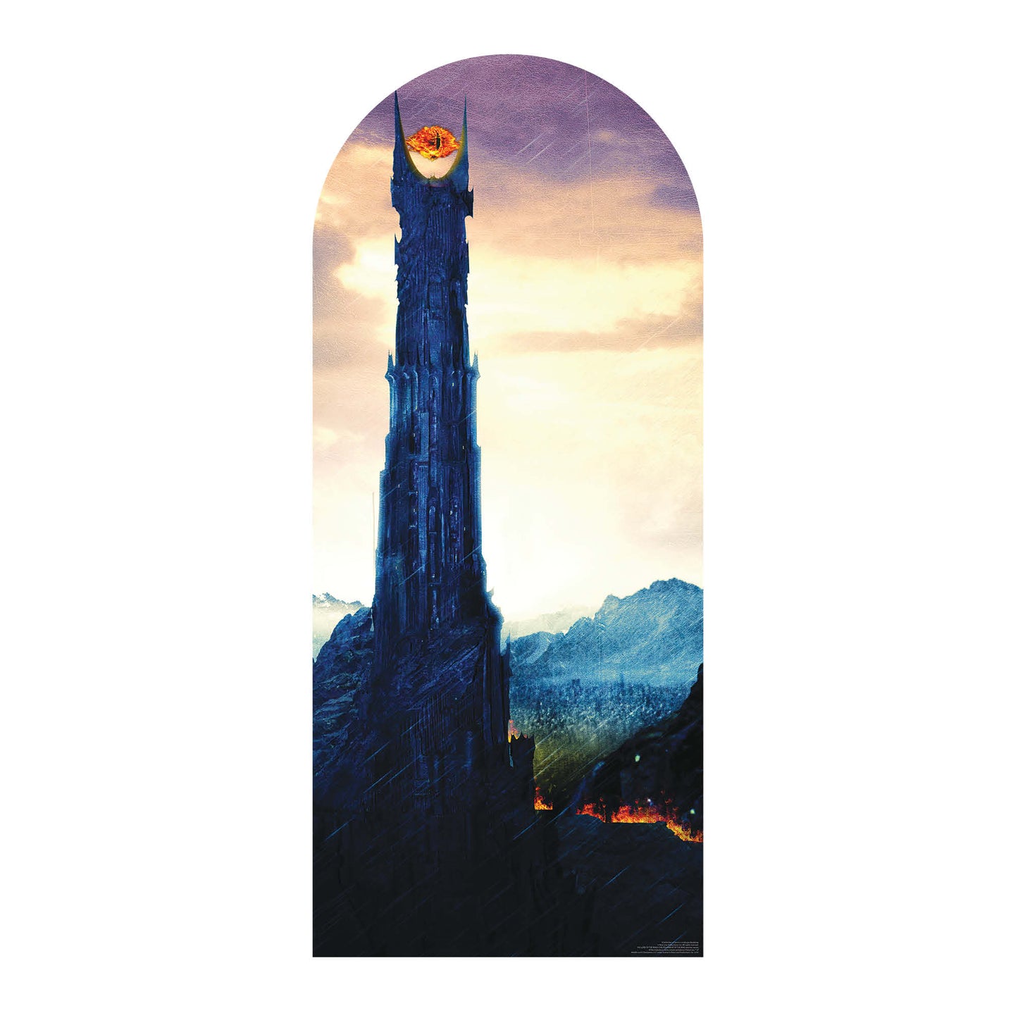 SC4554 Lord of The Rings Eye of Sauron Landscape Backdrop Single Cardboard Cut Out Height 185cm