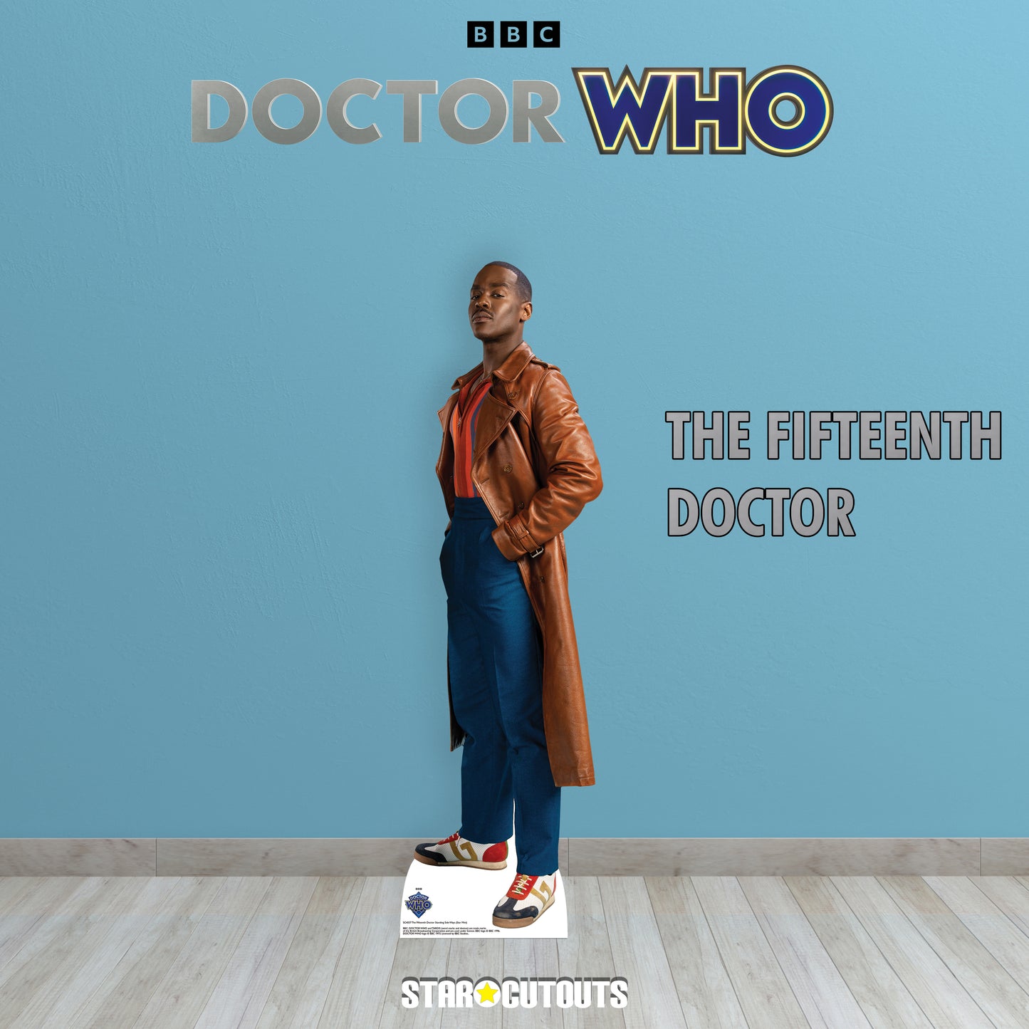 SC4557 15th Doctor Who Ncuti Gatwa Side Pose Star Mini Cardboard Cut Out Height 91cm