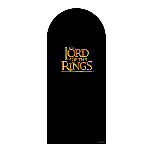 SC4561 Lord of the Rings Golden Logo Backdrop Single Cardboard Cut Out Height 185cm