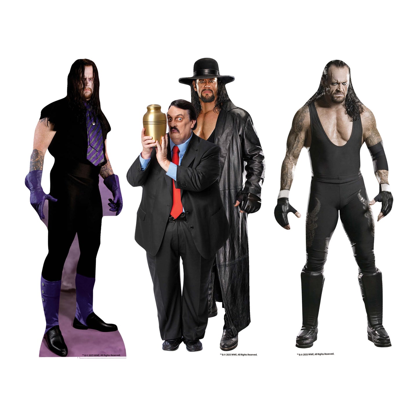 SC4581 WWE The Undertaker Three Shelf Top Cardboard Cut Outs Height 31cm