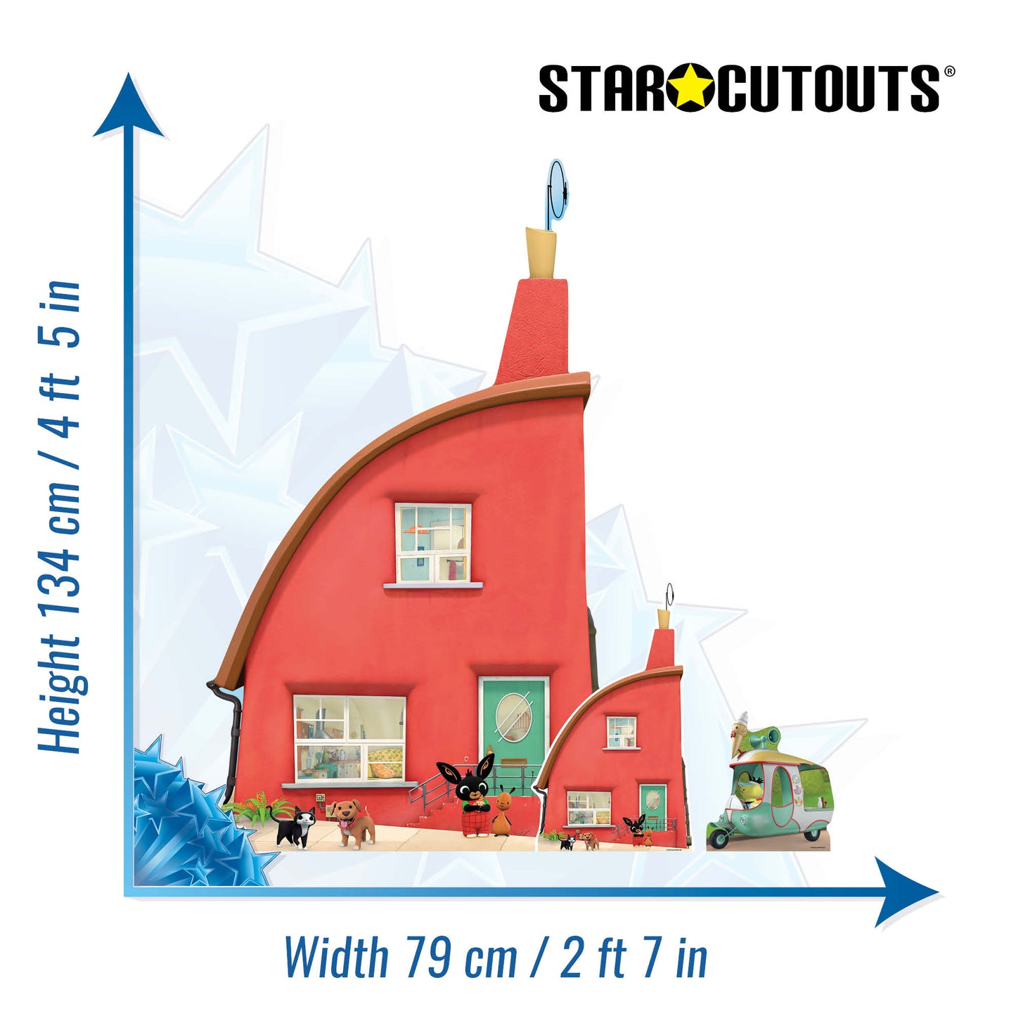 SC4590 Bing House Cardboard Cut Out Height 134cm