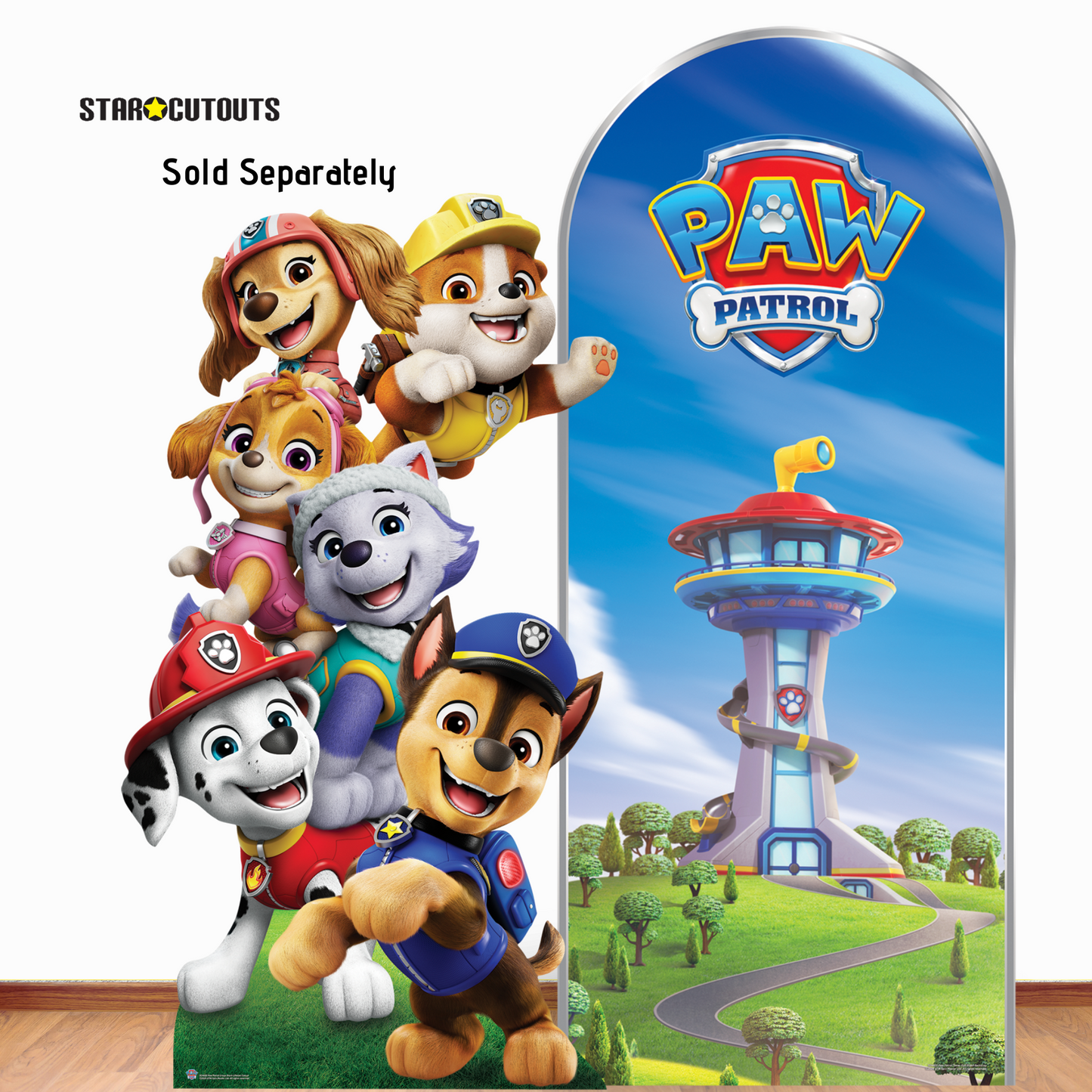 SC4600 Skye, Liberty and Everest Paw Patrol Multi-Pack Cardboard Cut Outs Height 66cm