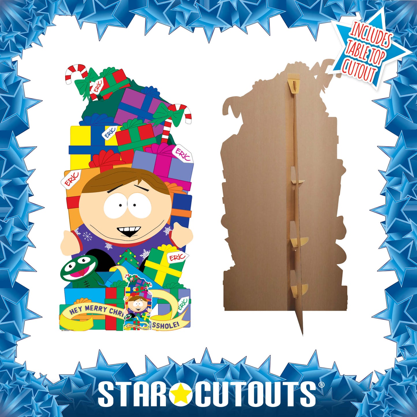 SC4663 South Park Adult Animation Cartman Christmas Gifts Stack Cardboard Cut Out Height 180cm