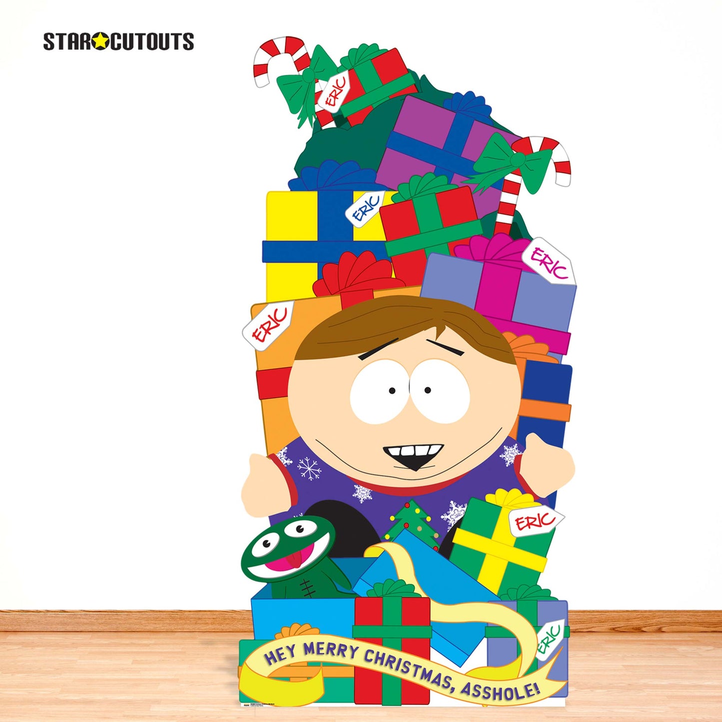 SC4663 South Park Adult Animation Cartman Christmas Gifts Stack Cardboard Cut Out Height 180cm