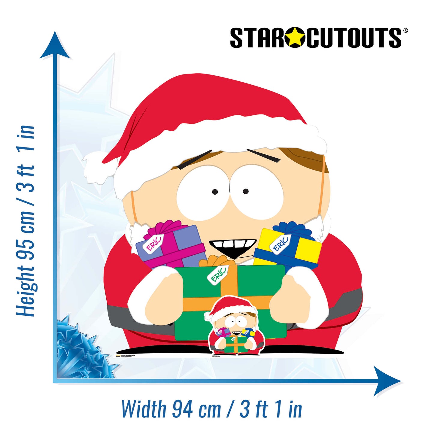 SC4700 South Park Cartman as Santa Cardboard Cut Out Height 95cm