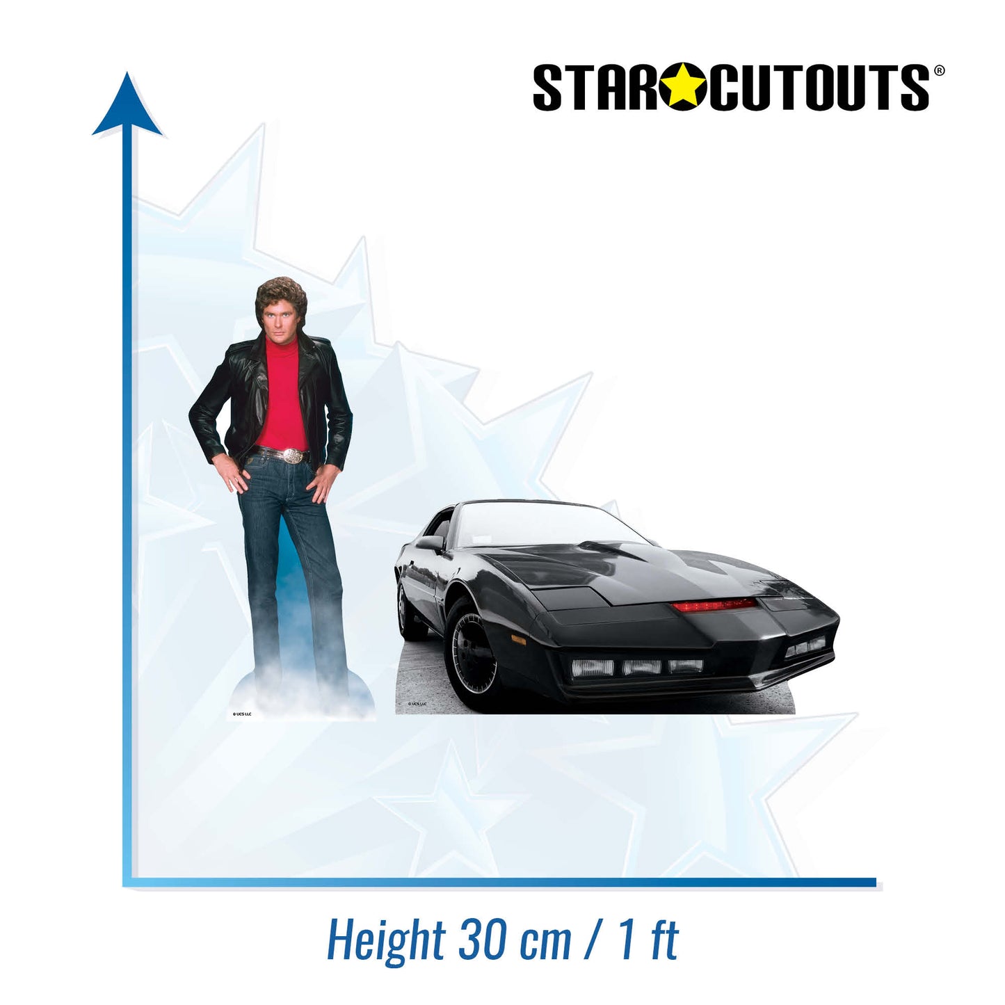 SC4726 Knight Rider and KITT Shelf Top Pack Cardboard Cut Out Height 30cm
