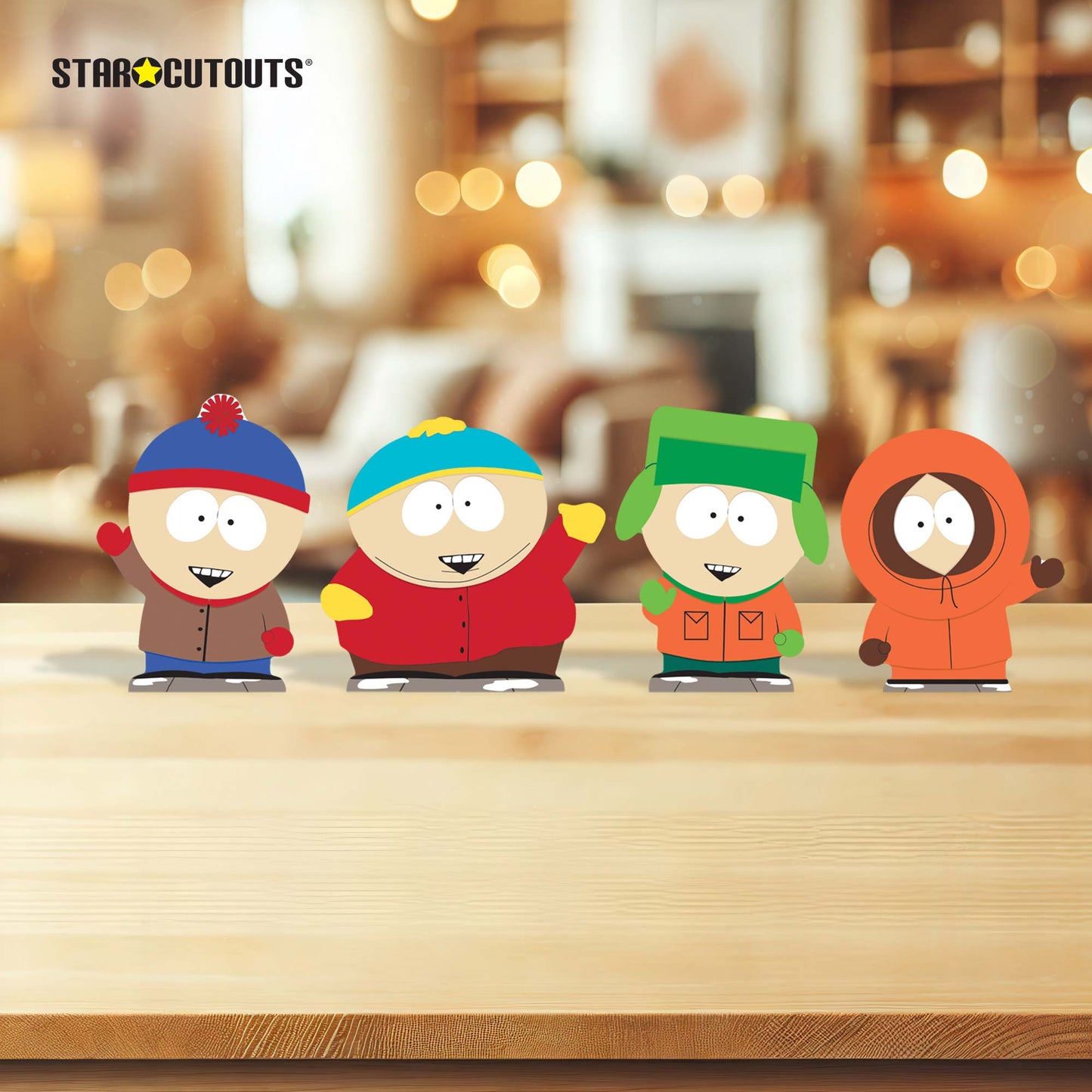 SC4741 South Park Cartman Stan Kyle and Kenny Shelf Top Pack Cardboard Cutouts Height 17cm