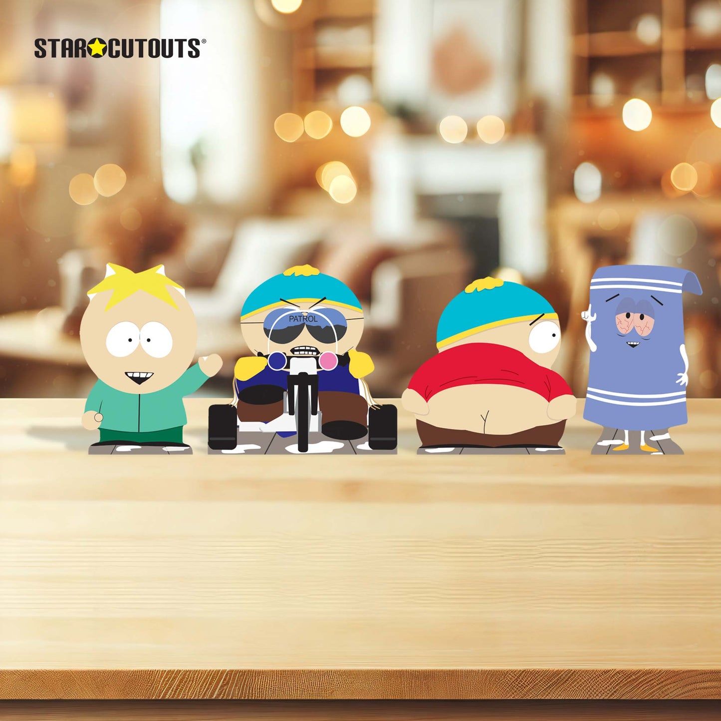 SC4743 South Park Cartman Butters and Towelie Shelf Top Pack Cardboard Cutouts Height 16cm