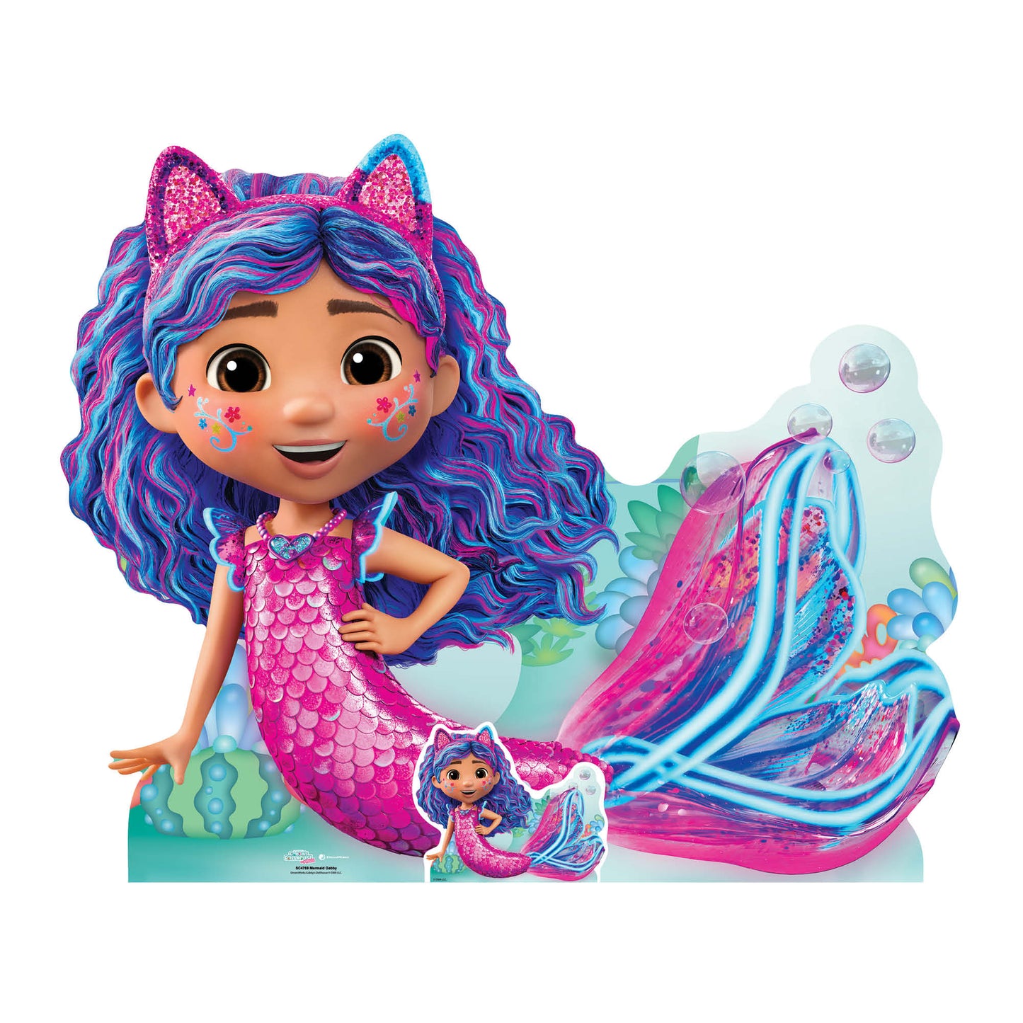 SC4769 Mermaid Gabby from Gabby's Dollhouse Movie Cardboard Cutout Height 95cm