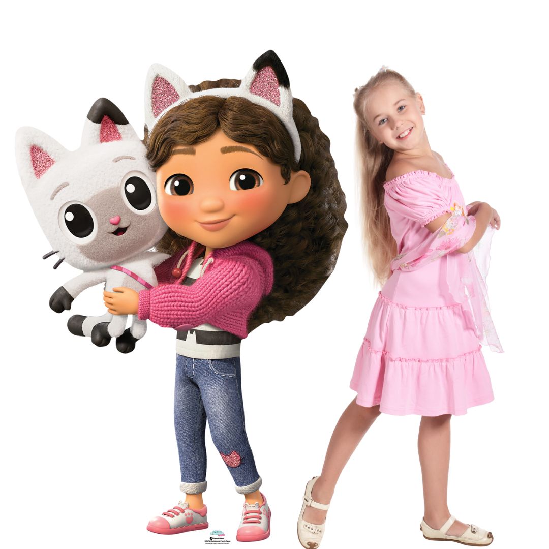 SC4790 Gabby and Pandy Paws from Gabby's Dollhouse Movie Large Cardboard Cutout Height 136cm
