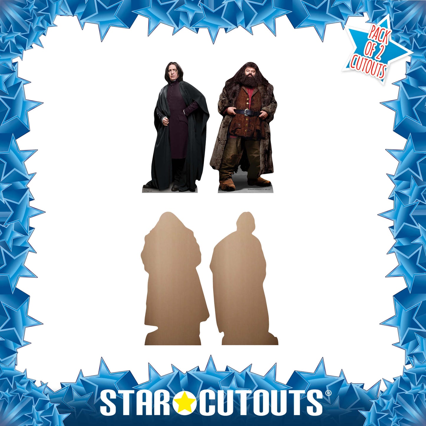 SC4806 Snape and Hagrid Harry Potter Shelf Top Pack Cardboard Cutouts Height 31cm