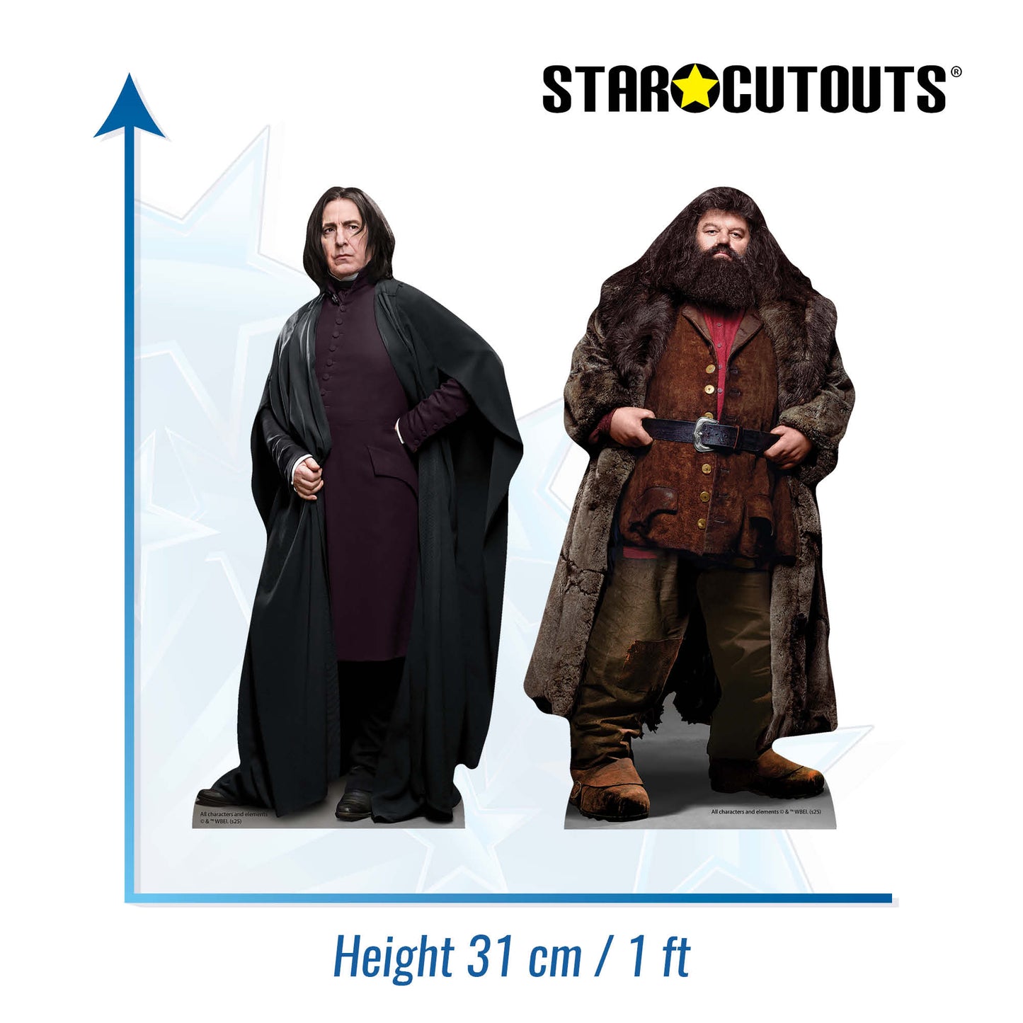 SC4806 Snape and Hagrid Harry Potter Shelf Top Pack Cardboard Cutouts Height 31cm
