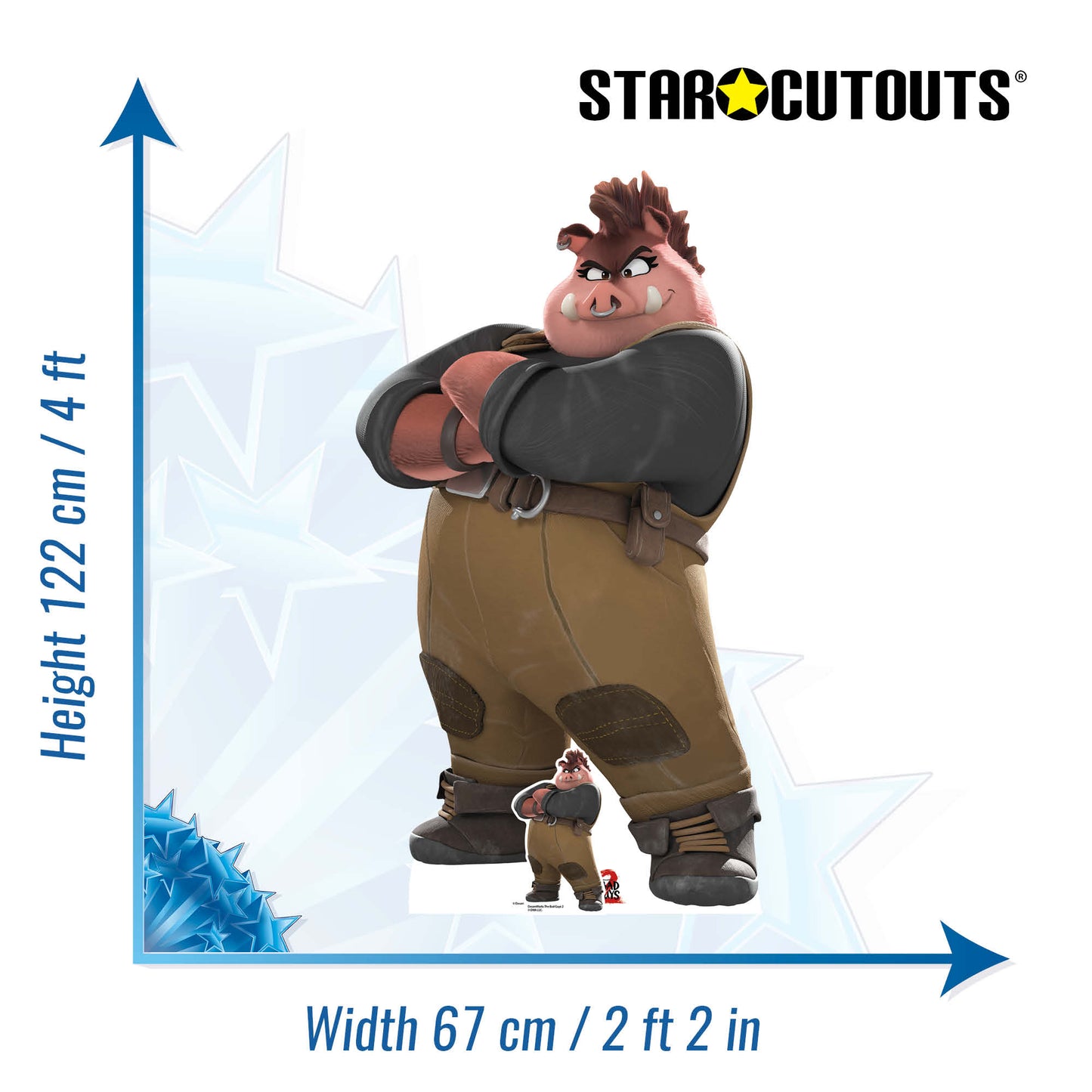 SC4809 Pigtail The Bad Guys 2 Cardboard Cut Out Height 122cm