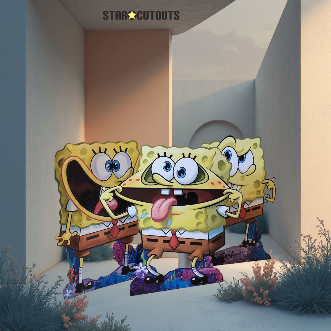 SC4812 Sponge Bob Multi Pack Cardboard Cutouts Height 63cm