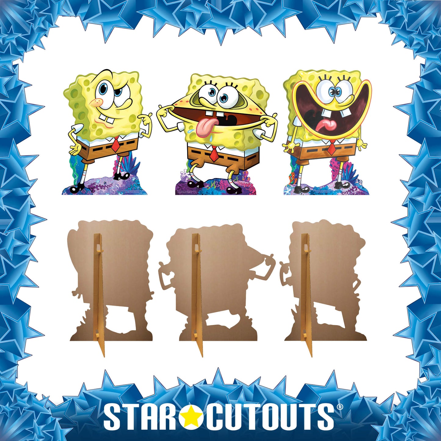 SC4812 Sponge Bob Multi Pack Cardboard Cutouts Height 63cm