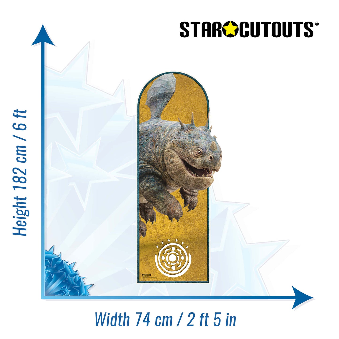 SC4839 Gronckle Sailboard How To Train Your Dragon Live Action Cardboard Cut Out Height 182cm