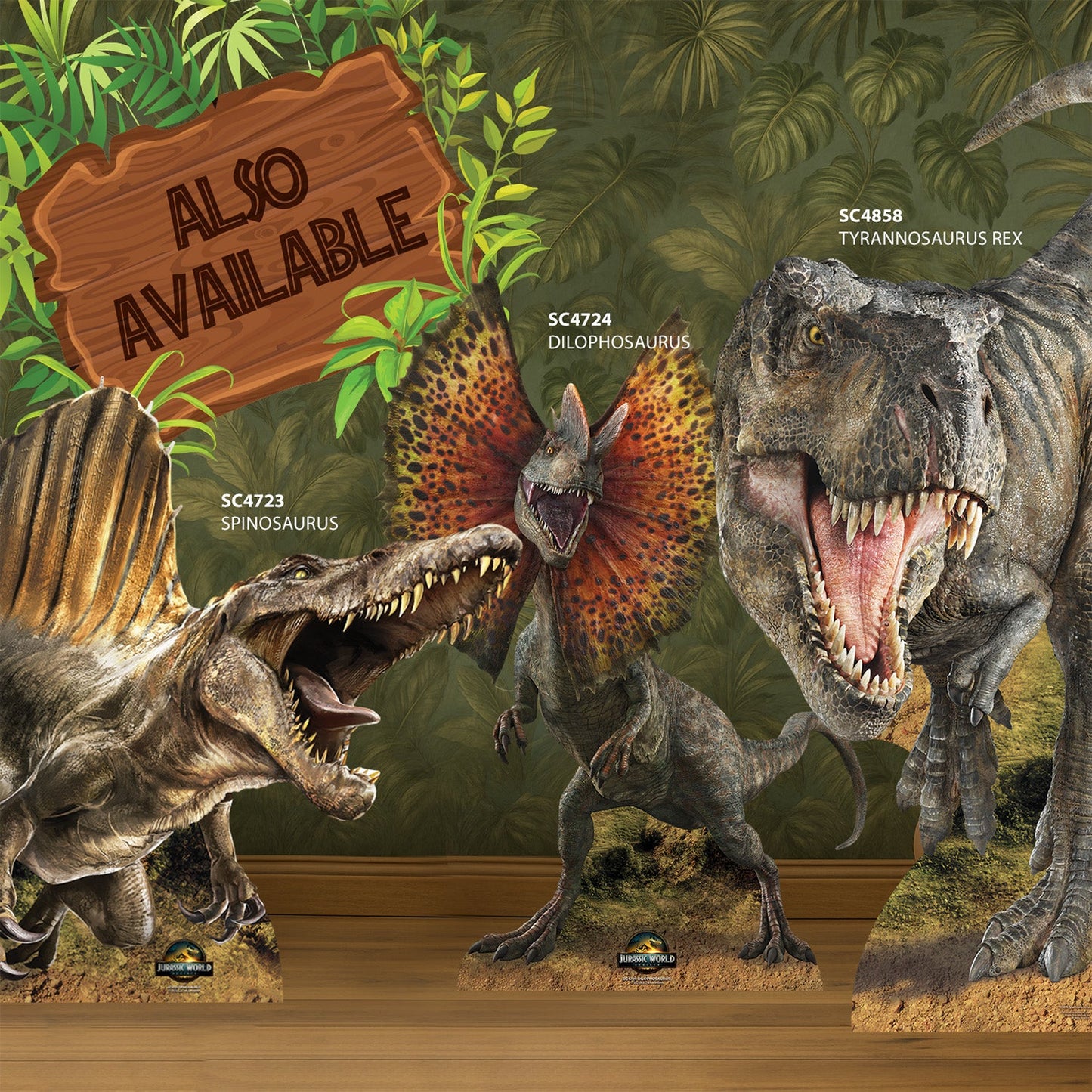 Jurassic Workd Rebirth Cardboard Cutouts