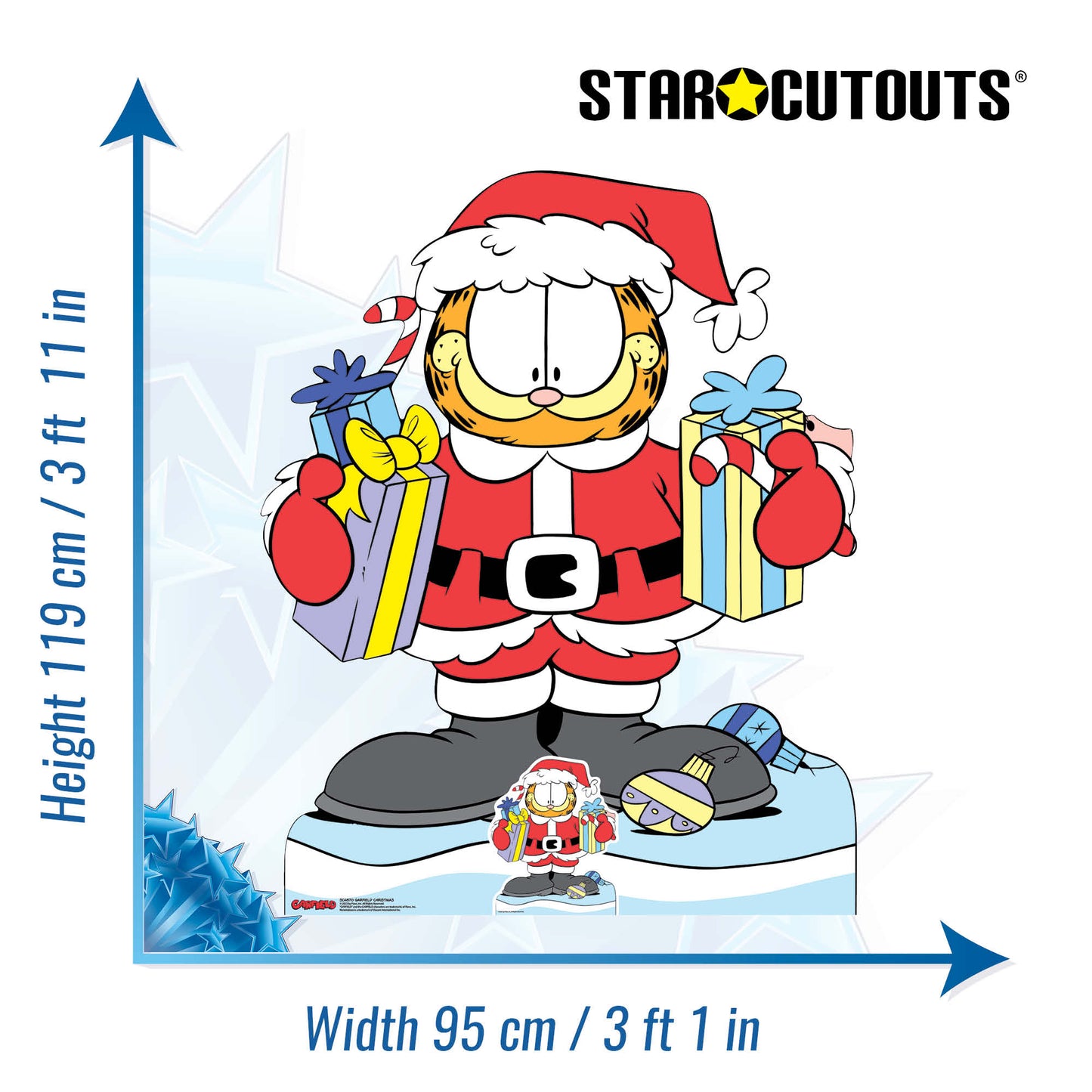 SC4870 Garfield Christmas (Multi-Function) - Cardboard Cutout Height 119cm