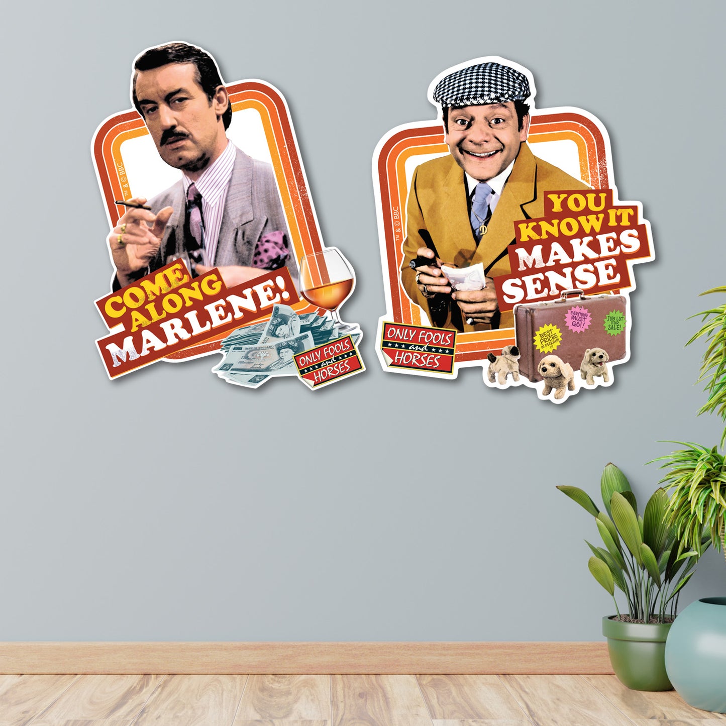 SC4876 Come Along Marlene & You Know It Makes Sense Wall Décor Cardboard Cut Out Height 59cm