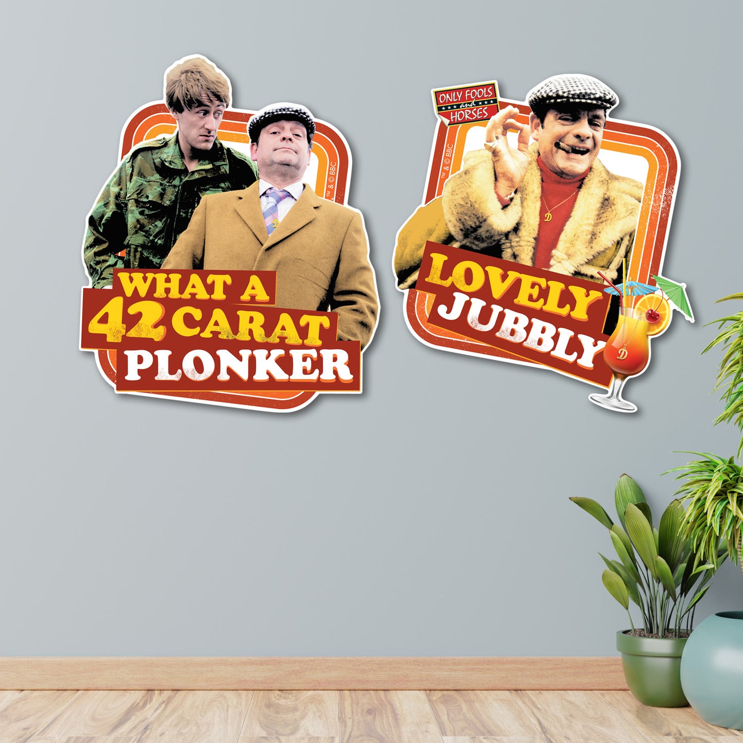 SC4920 What a 42-Carat Plonker & Lovely Jubbly Wall Décor Cardboard Cut Out Height 55cm