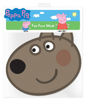 SMP120 Dany Dog   Peppa Pig Six Pack Cardboard Face Masks With Tabs and Elastic