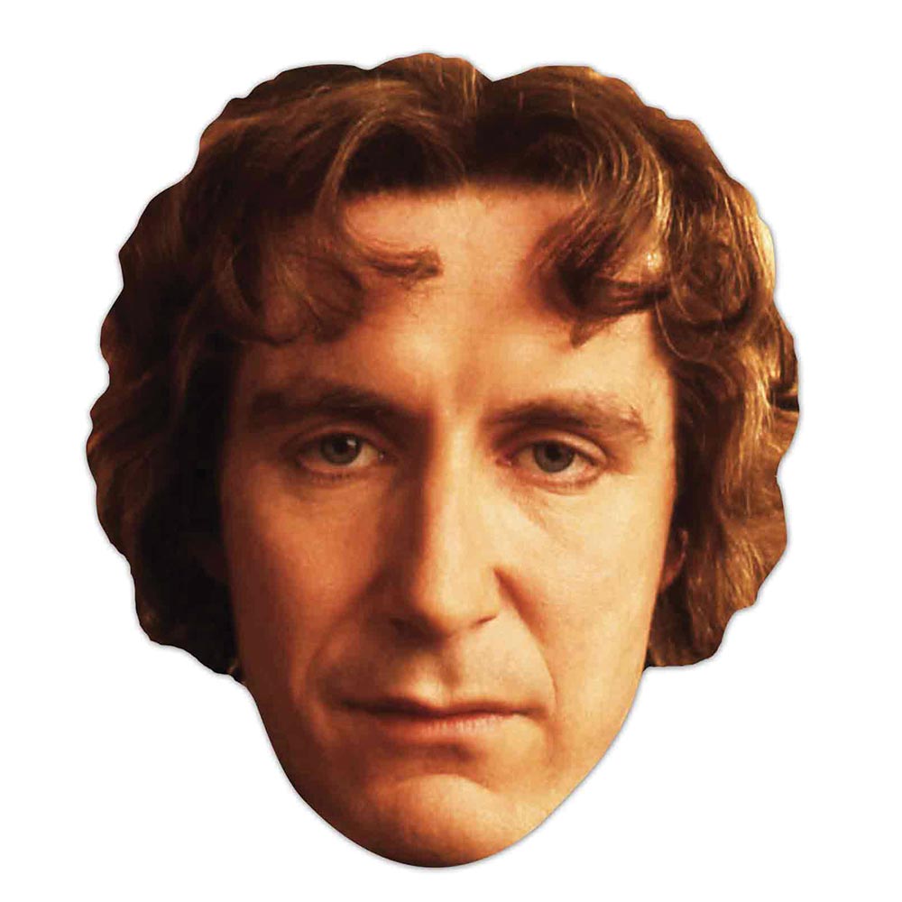 SMP238 8TH DOCTOR Doctor Who Six Pack Cardboard Face Masks With Tabs and Elastic