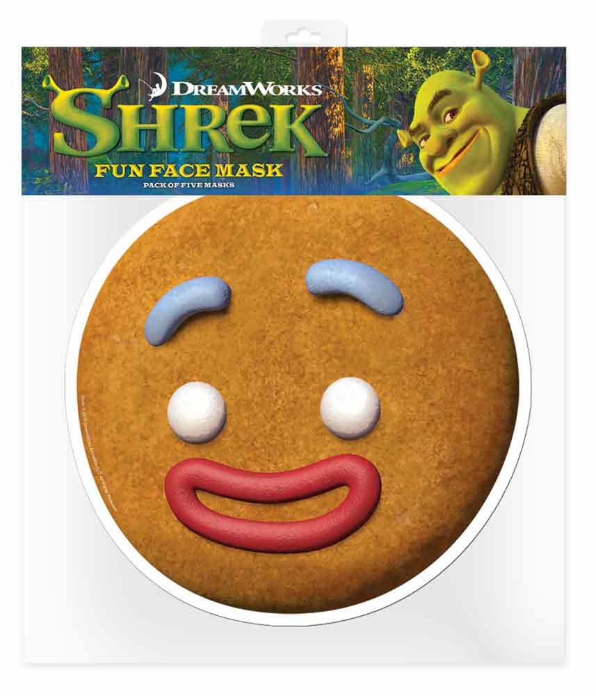 SM209 Gingerbread man Shrek Single Face Mask
