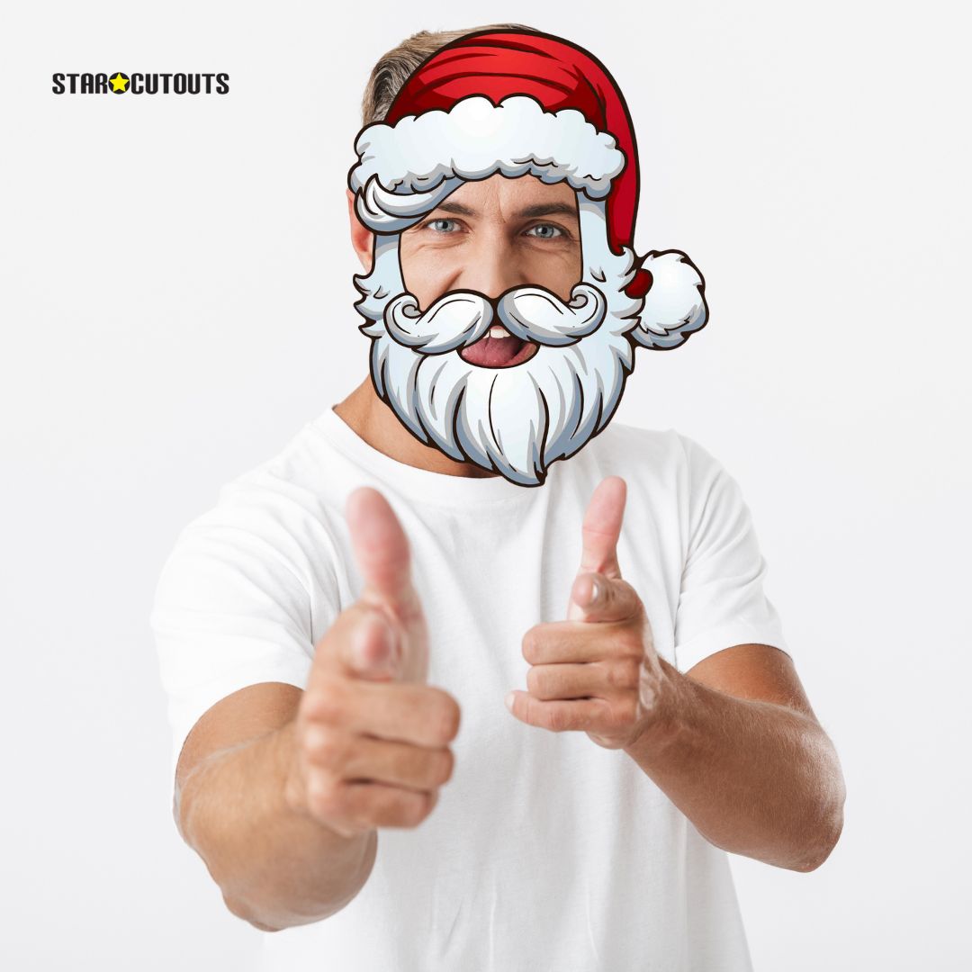 SM267 Christmas Open Santa Claus Father Christmas Christmas Single Face Mask