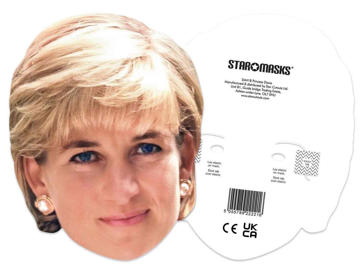 SM418 Princess Diana Royals Single Face Mask