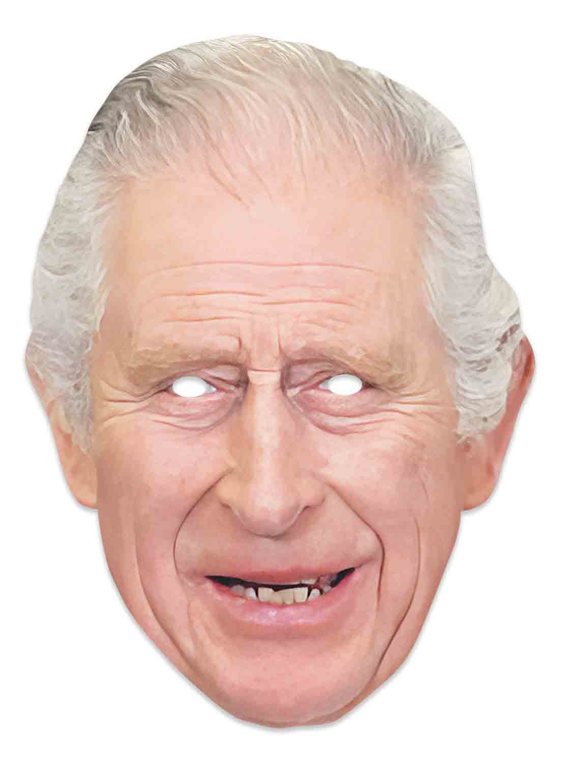 SM437 King Charles Smiling Royals Single Face Mask