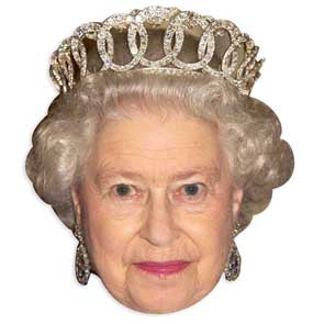 SM43 Queen Elizabeth  British Royal Family Single Face Mask