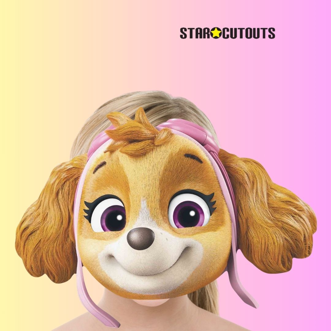 SM495 Skye Paw Patrol Cardboard Face Mask Height 30cm