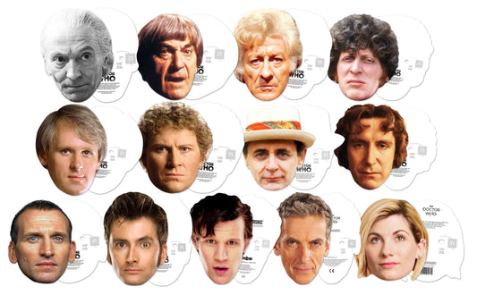 SMP427 BBC Doctor Who Complete Series All Doctors 13 Mask Pack