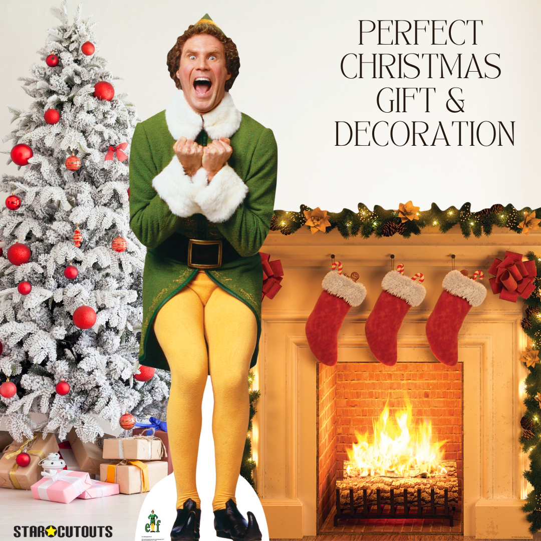 SC1289 Buddy The Elf Christmas Icon Cardboard Cut Out Height 187cm