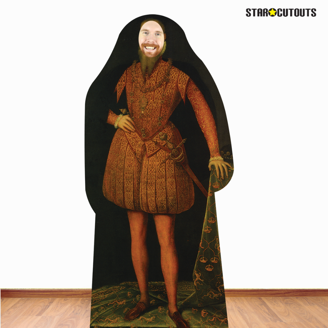 SC060 Tudor Man Stand-In Cardboard Cut Out Height 188cm