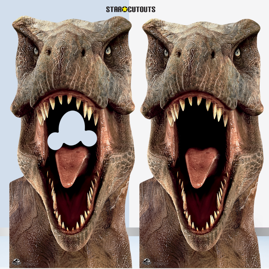 SC1279 Tyrannosaurus Rex (T-Rex) Dinosaur Stand-In Cardboard Cut Out Height 188cm