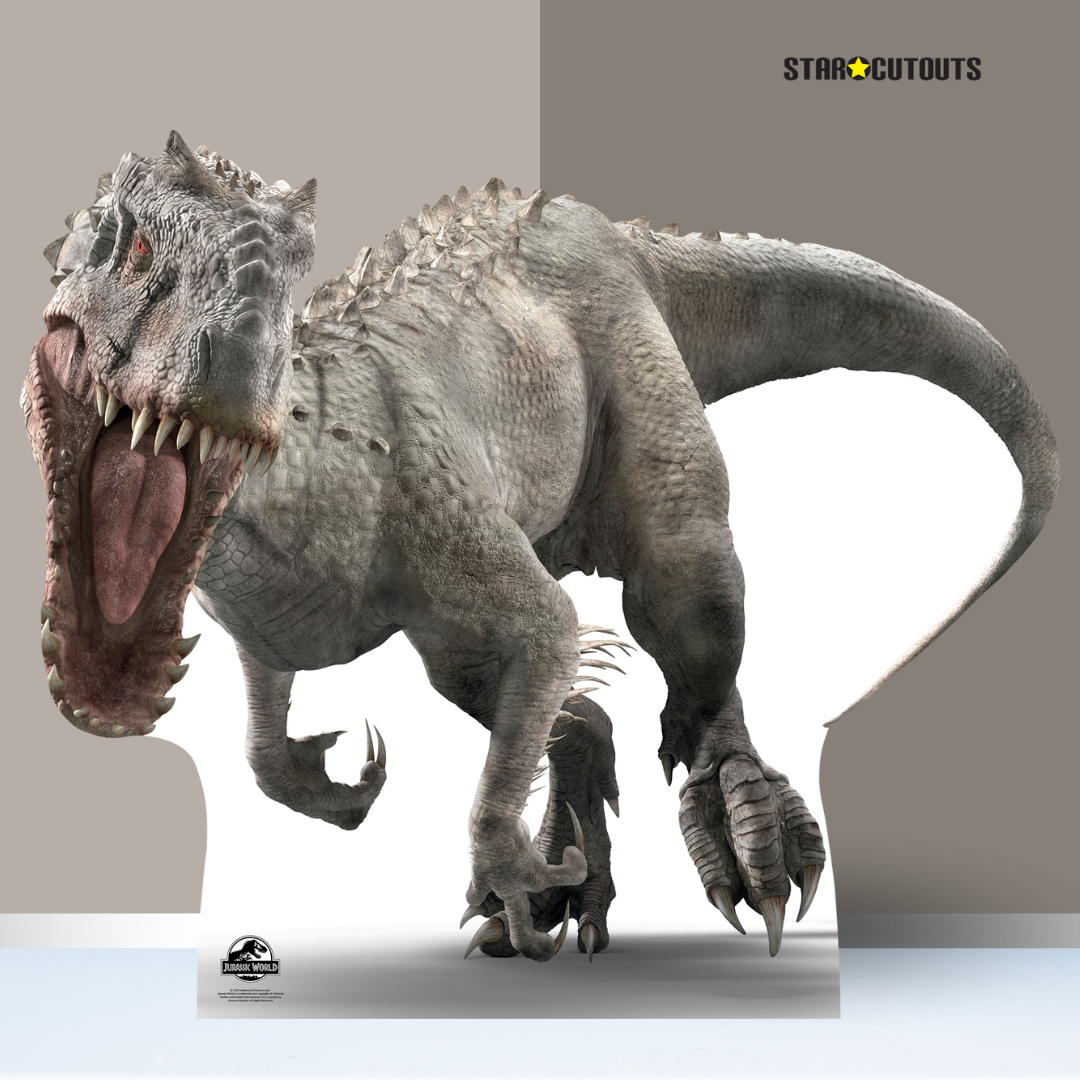 SC1295 Indominus (Face on roar) Jurassic World Dinosaur Cardboard Cut Out Height 118cm