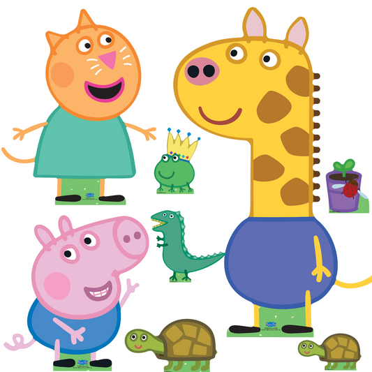 SC4524 Gerald, George and Candy Cardboard Cutout Decoration Multi Pack  Height 86cm