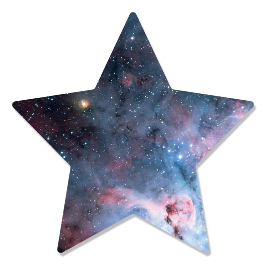 WA055 Stars within Star Wall Cardboard Cutout Height 67cm