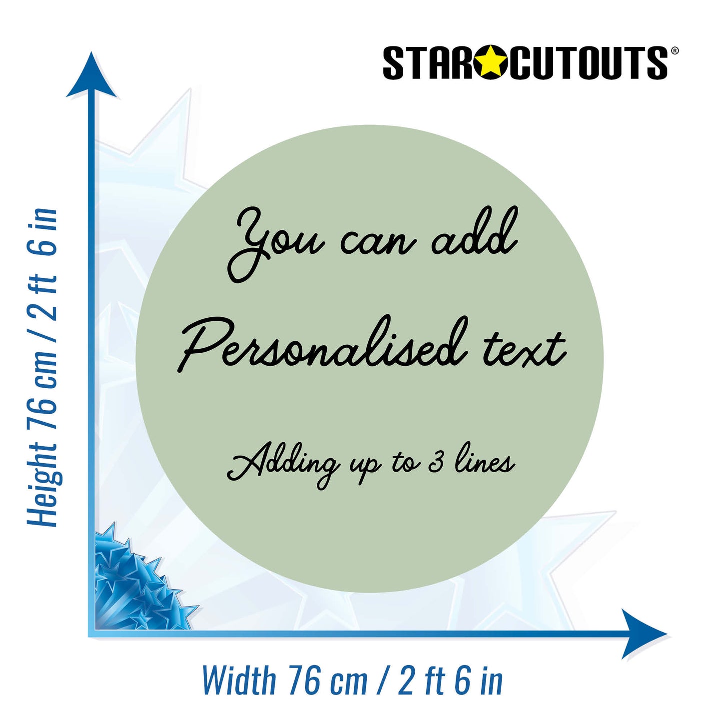 Sage Green Circle Signs Personalise Choose Size and Material