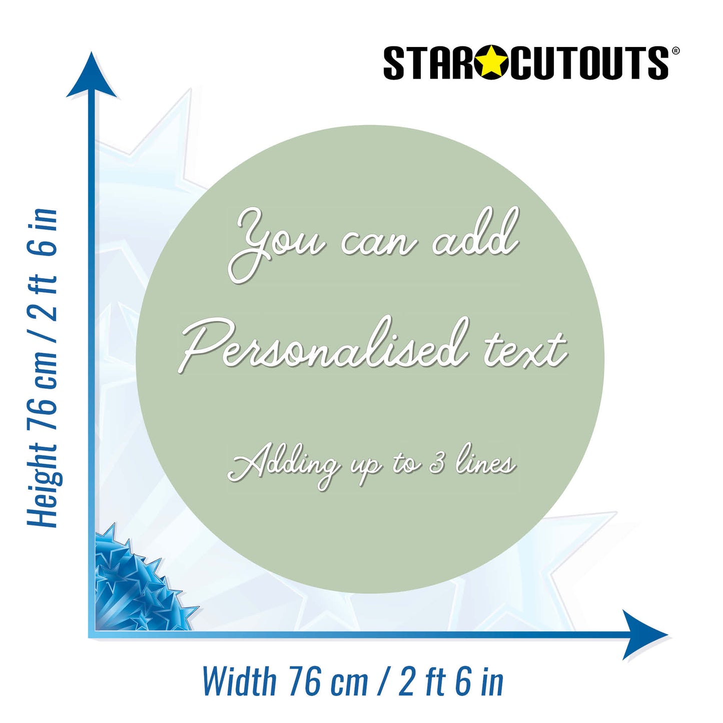 Sage Green Circle Signs Personalise Choose Size and Material