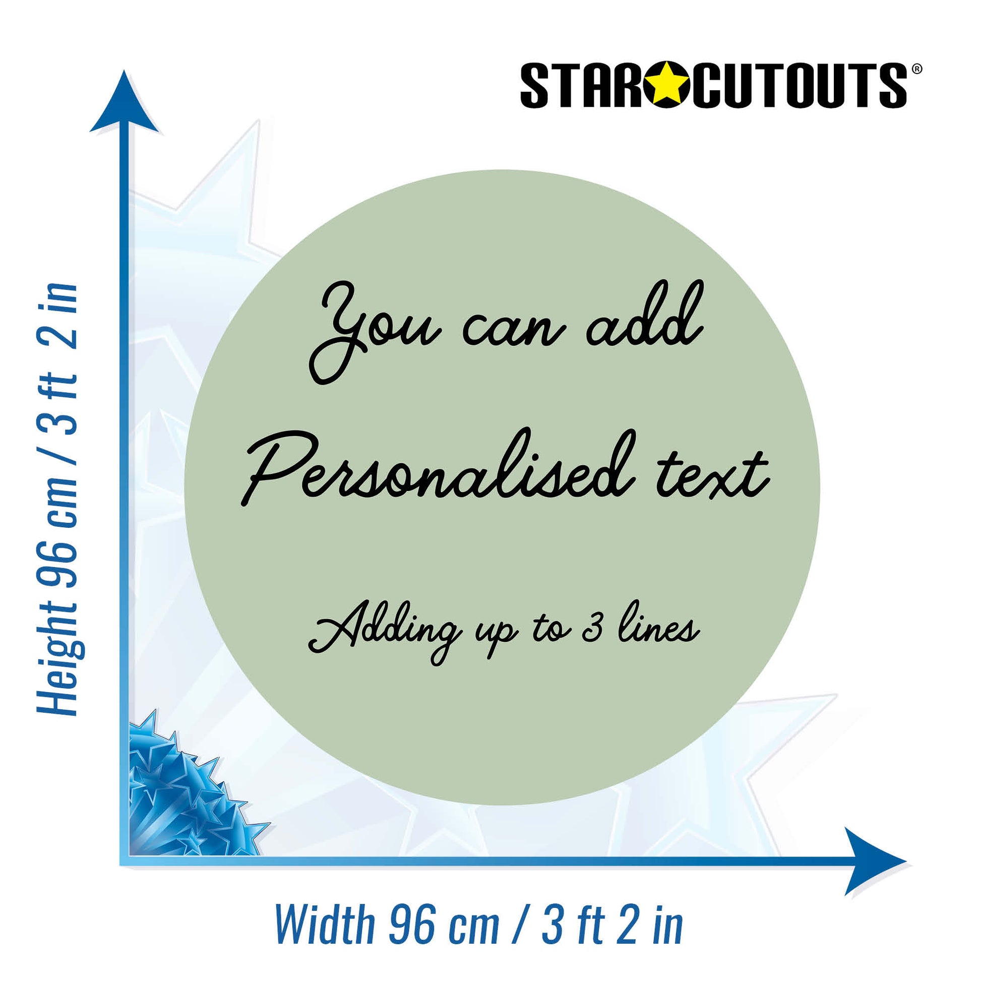 XQ015-x-l-004 Large Correx Circle - Sage Green Height 96 cm Width 96 cm